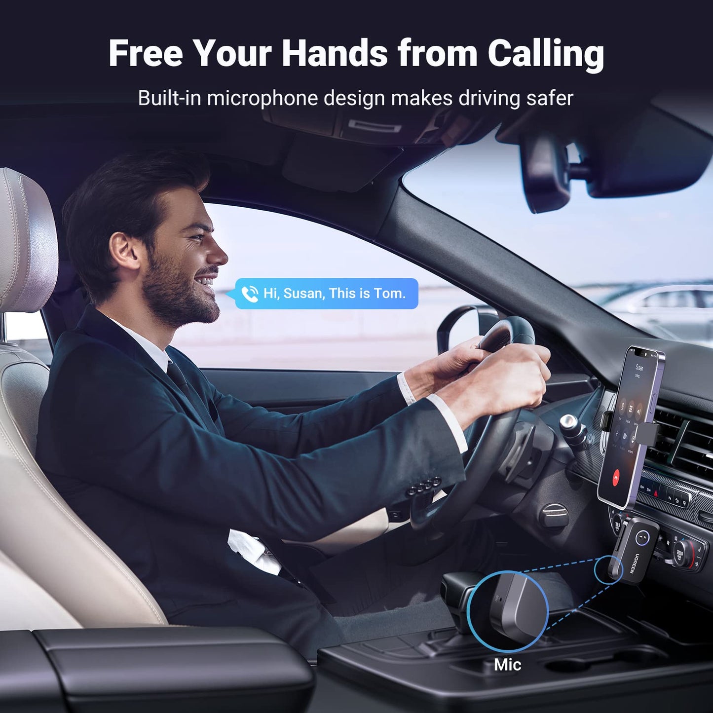 Adaptador Bluetooth auxiliar para coche