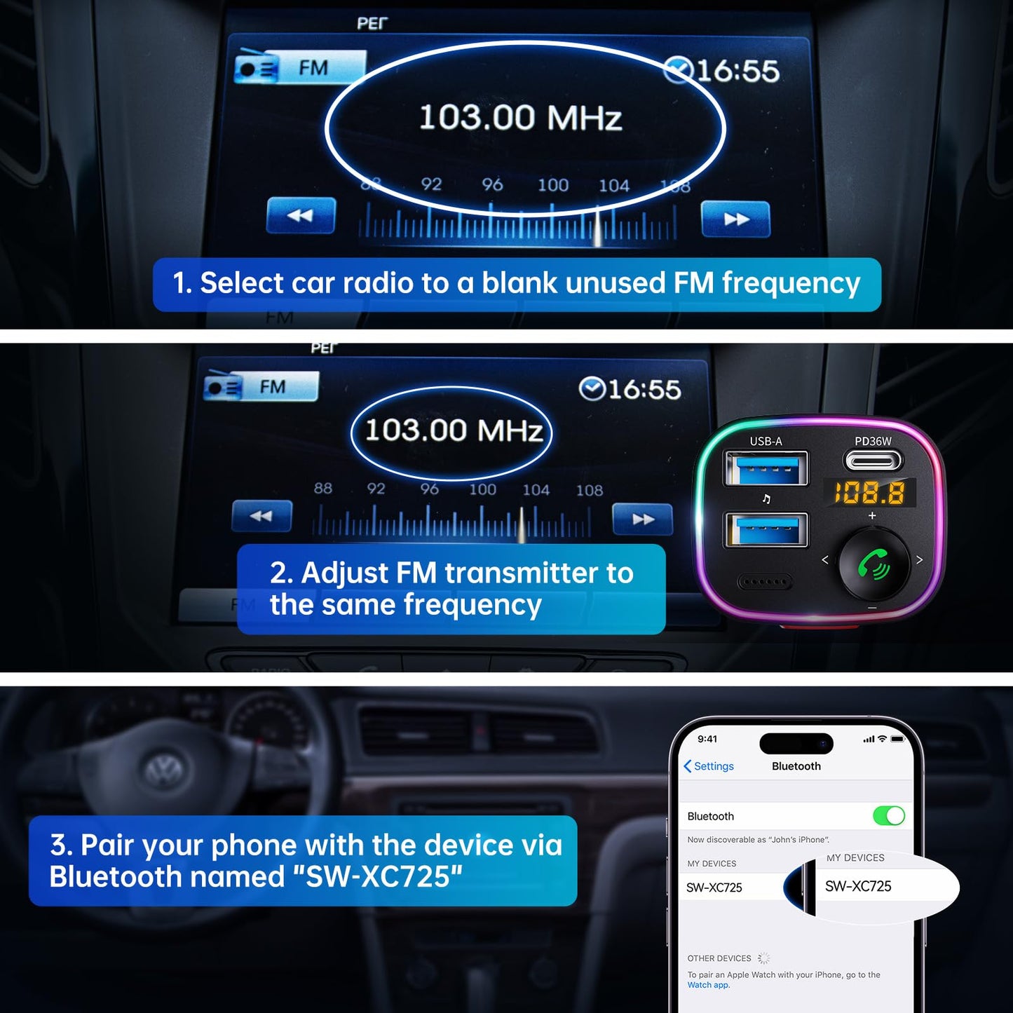 Adaptateur de musique radio sans fil