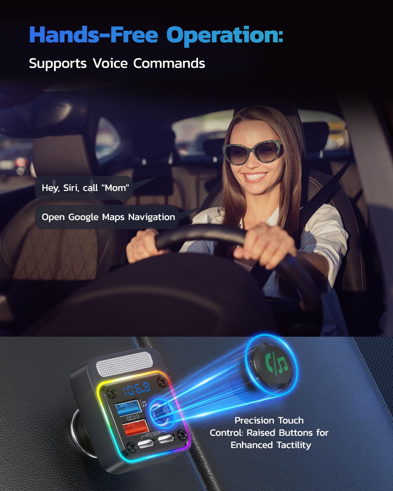 Adaptateur de voiture avec 4 ports de charge