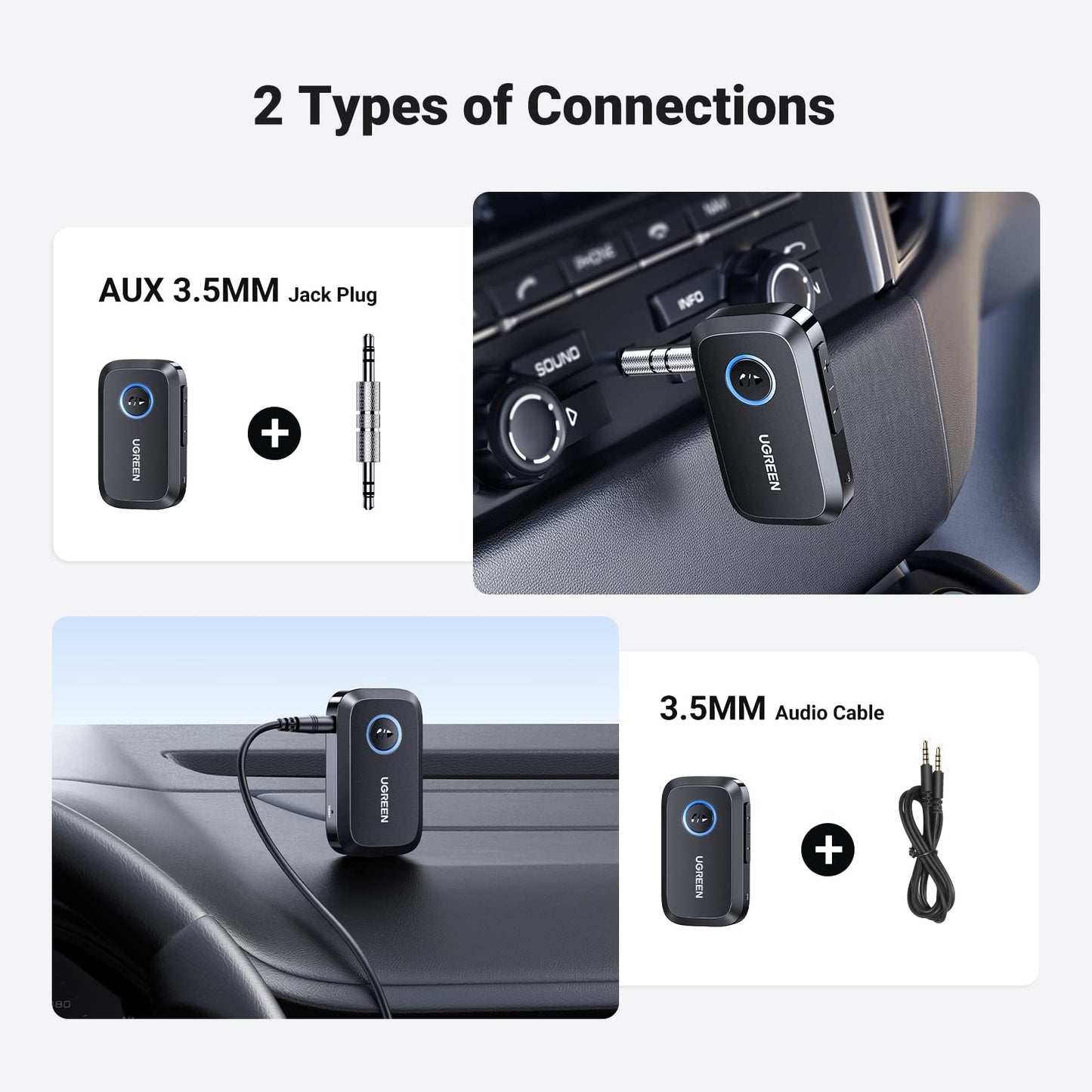Adaptador Bluetooth auxiliar para coche