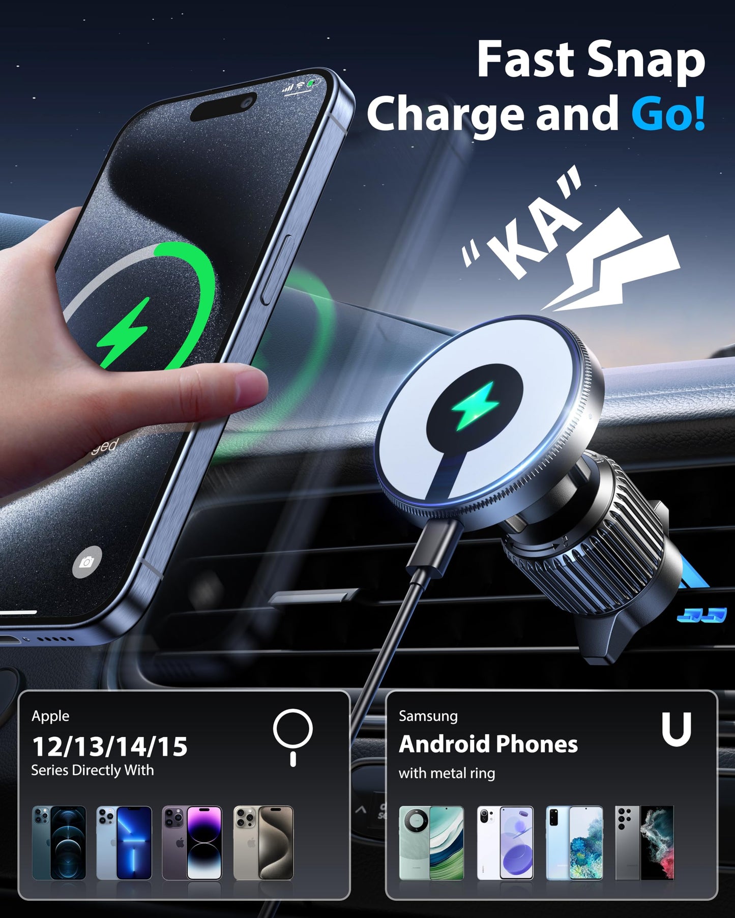Chargeur sans fil pour voiture