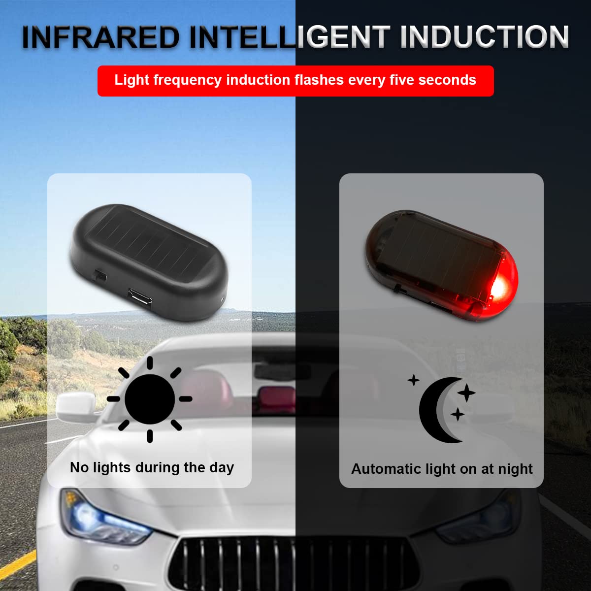 Sécurité antivol à LED clignotante