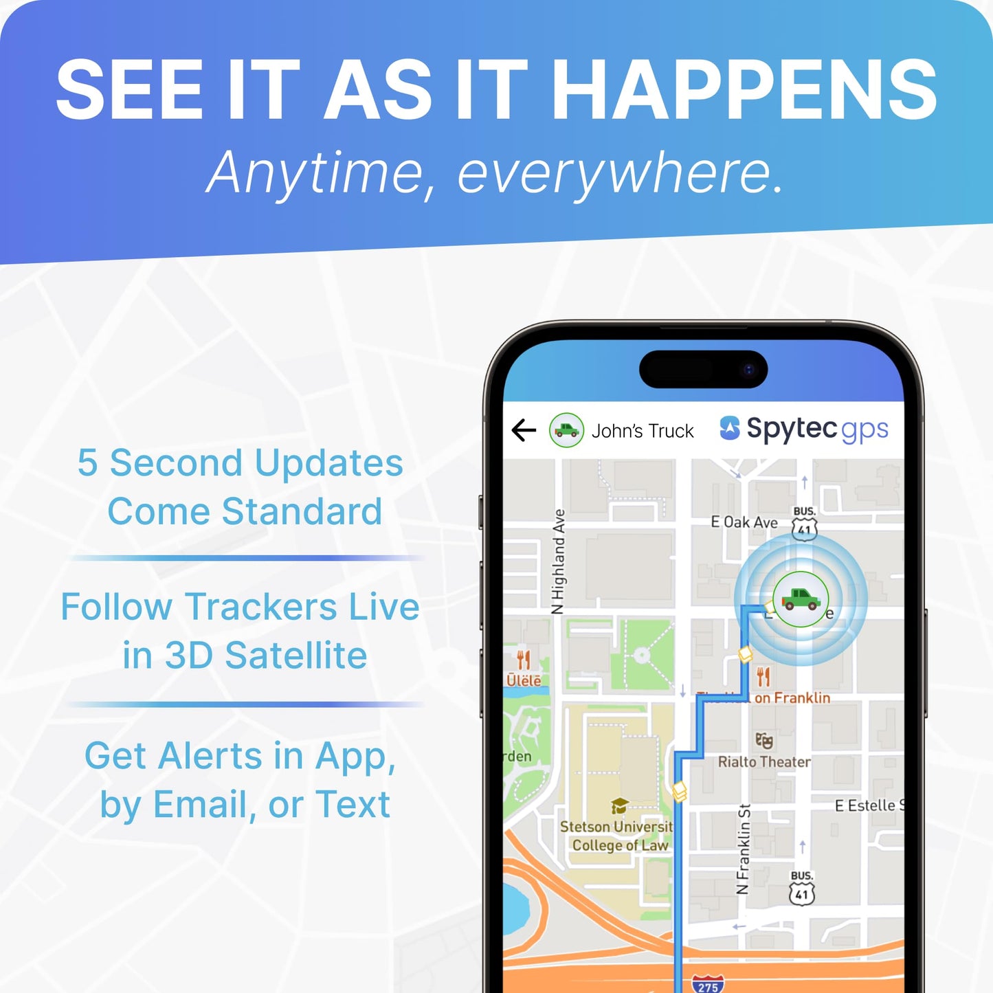 Rastreador inteligente GPS para coches