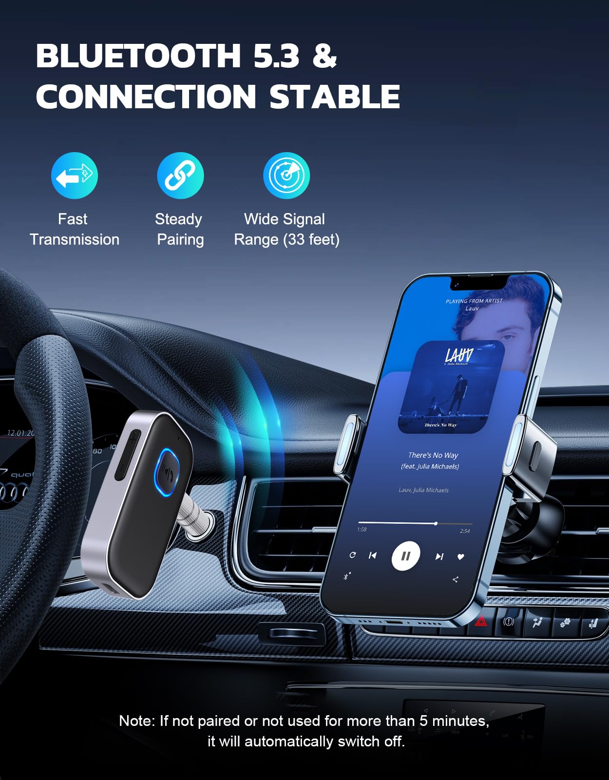 Récepteur Bluetooth pour voiture