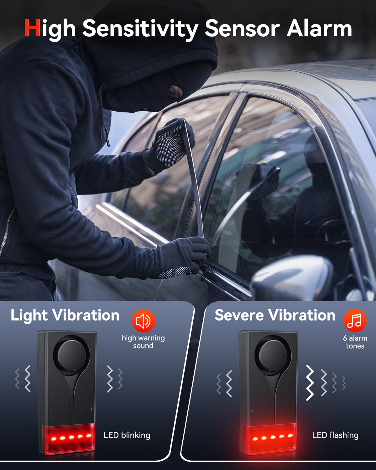 Alarme antivol à vibrations pour voiture