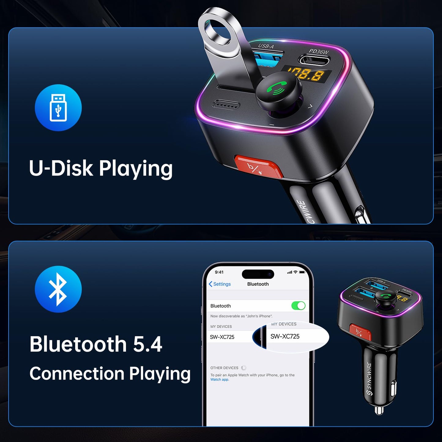 Adaptador de música de radio inalámbrica