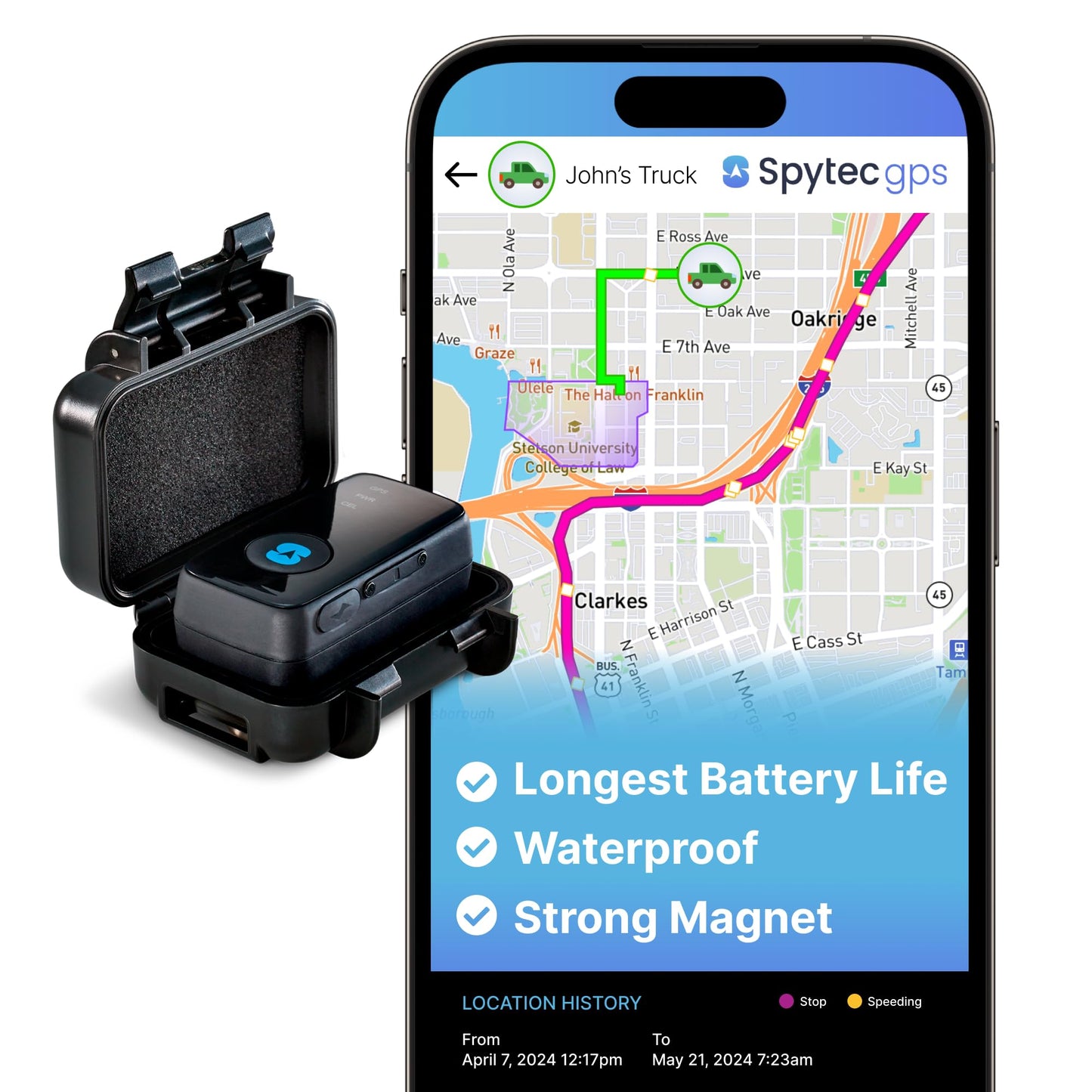 Rastreador inteligente GPS para coches